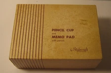 1960's STYLECRAFT Pencil Cup & Memo Pad w Pencils HORSE THEMED New Old Stock!!!