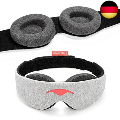 Schlafmaske - Augenmaske für 100% Dunkelheit, null Druck auf die Augen, einstell