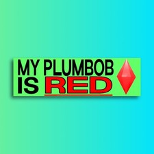 My Plumbob Is Red Bumper Sticker OR Magnet  Funny Sticker  Cute Gen Z Sims