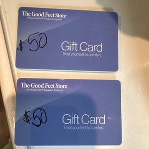 The Good Feet Store Gift Cards x2 $50 Each, US Nationwide, No Expiration