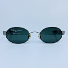 New Vintage Giorgio Armani Sunglasses GA 676 C. 930 Matte Silver 51mm Made Italy