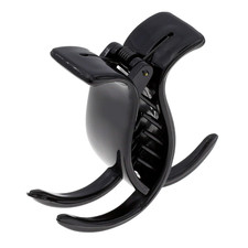 Camila Paris NV07 French Hair Clip for Women, Black 3 Teeth Ponytail