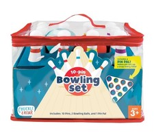Toy Bowling Pins and Ball - Young child - Family fun - Light weight - portable
