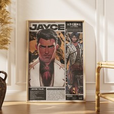 Jayce Arcane Poster - League of Legends Wall Art - Gamer Room Decor Print