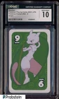 2021 Pokemon Japanese Playing Cards Pocket UNO Green Mewtwo CGC 10 GEM MINT