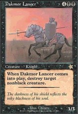 Light Play, English MTG Regular Dakmor Lancer Starter 1999 Magic the Gathering