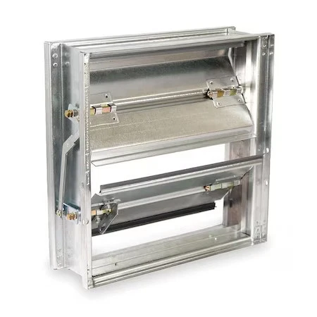 Dayton 2Lry8 Volume Control Damper, 15-3/4"W, 15-3/4"H