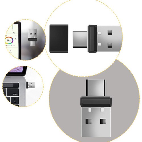 pour Souris-Jiggler 2 en 1 USB et TYPE C Détectable Mouse Mover,Automatique D5H8 - Photo 8/10