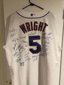 david wright autographed jersey
