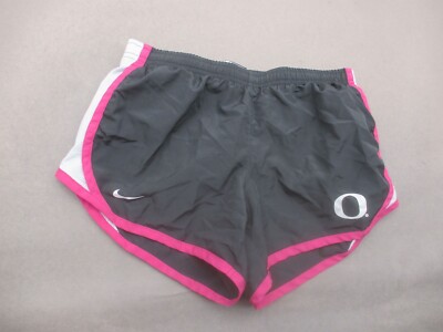 NIKE DRI-FIT OREGON BEAVERS Size M Girls Stretch Waist Lined Running Shorts 810