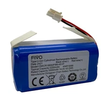Battery for Coredy R750-2200pa, G800, G850 Kyvol E20, E30, E31 Robot 3.2Ah 14.8V