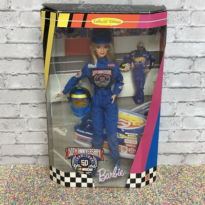 Barbie Doll Mattel 1998 Collector Edition 50th Anniversary NASCAR NRFB