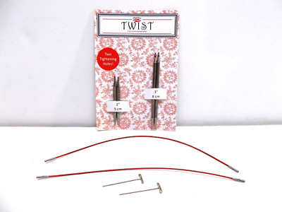 ChiaoGoo TWIST Short Combo Set 2'' & 3'' US 2.5 (3mm) 7123-2.5 Interchangeables