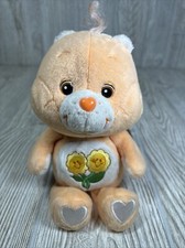 Care Bears Friendship Bear Orange Flowers Plush 2002 8 In Bear Beanie