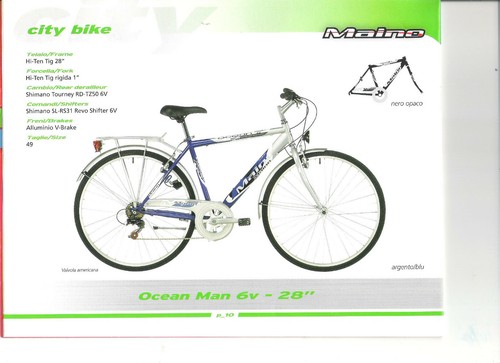 CITY BIKE ATALA MAINO OCEAN 28 UOMO 6V TELAIO 49 ALLUMINIO | eBay