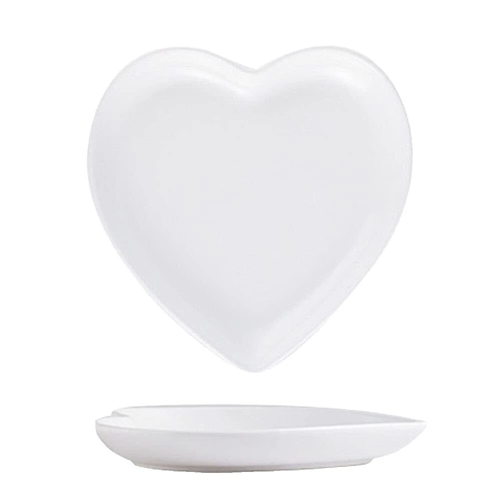Hearts Ceramic Dessert Plate Plates