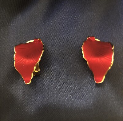 Sehr schöne Designer Clips, NEU, 24 Karat Feingold palladiiert, Unikat Kreation.