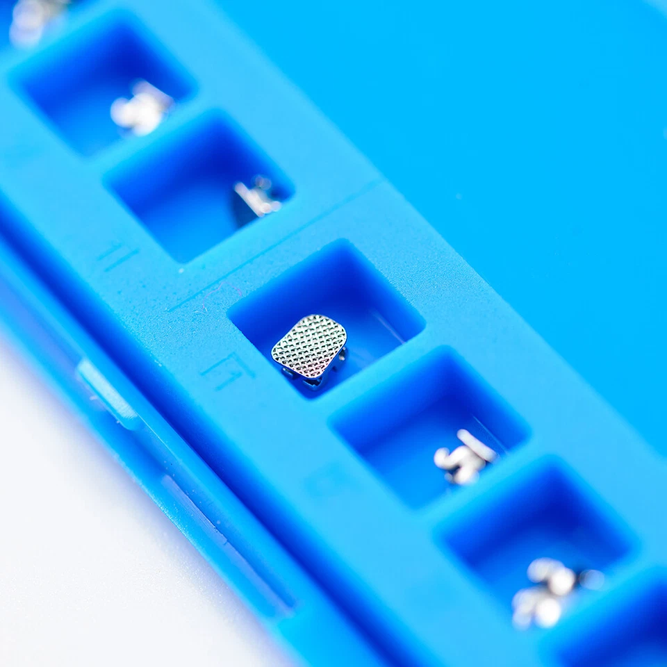 Brackets de ortodoncia dental EASYINSMILE mini brackets metálicos gancho Roth/MBT 022 345 Foto 4 de 4