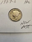 1927 S MERCURY DIME Lot #2 1927S semi-key date!