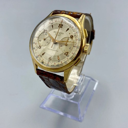 Belly Watch orologio cronografo vintage Swiss Made meccanico oro 18 kt |  eBay
