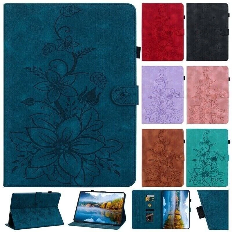 Shockproof Flip Flower Tablet Stand Case For iPad 4 5 6 7 8 9 Mini Pro Air 2024 - Image 3 of 4