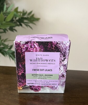 New Two Pack Bath & Body Works White Barn Fresh Cut Lilacs Wallflowers Refills