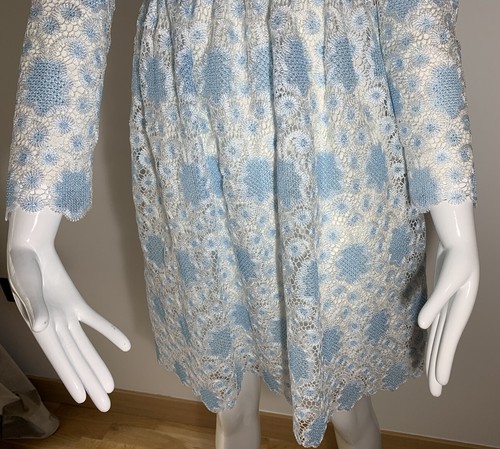 Huishan Zhang Cocktail Crochet Lace Dress Size UK NEW - Picture 6 of 11