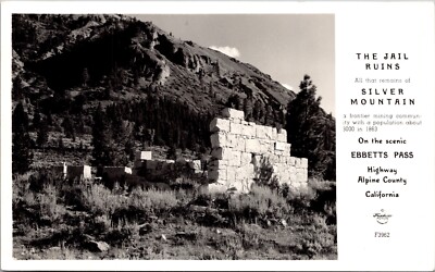 Jail Ruins of Silver Mountain Mining Community Ebbetts Pass Highway California