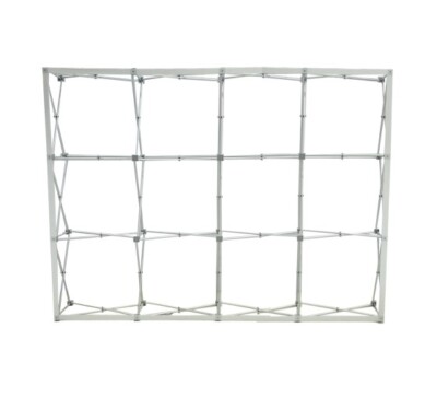 10 ft x 8 ft Step and Repeat Fabric Pop Up Straight Display - Hardware