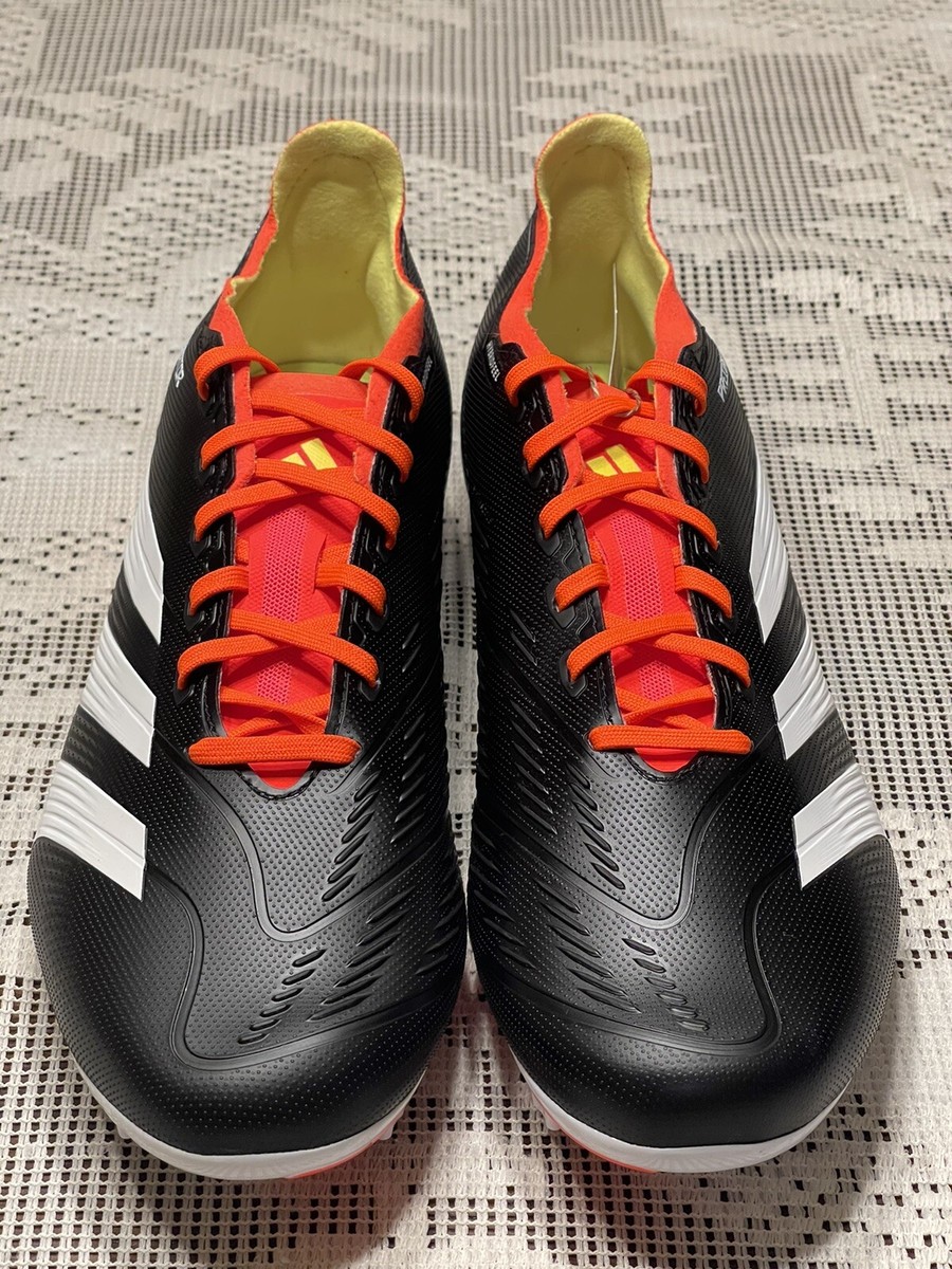 Adidas Predator League L FG Soccer Cleats Black/Orange New No Box Men’s Sz Adidas Predator League L FG Cleats Black White Orange Mens  main image 2