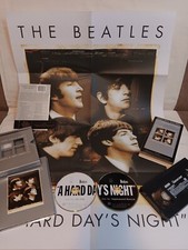 THE BEATLES* A HARD DAY'S NIGHT LOT*  2 DVD SET* VHS* HUGE POSTER