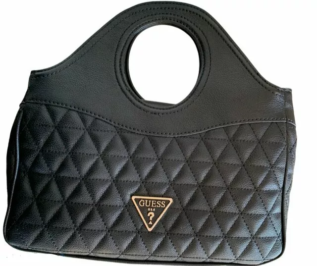 Guess black outlet shopper bag
