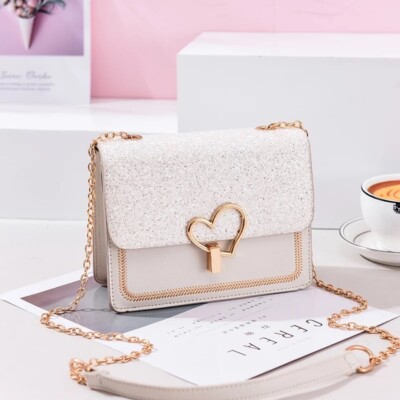 Sparkly White Purse