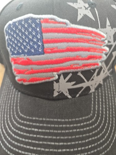 USA Flag Hat Cap Snapback Adjustable OSFM NWOT - Picture 2 of 8
