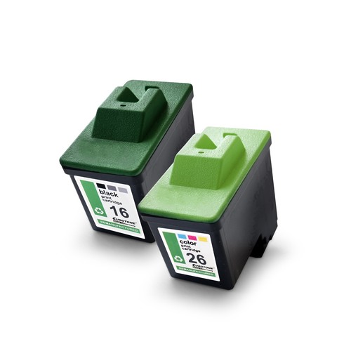 3x Cartucce Compatibili Per Lexmark – 2 Nere (NO16/NO17) + 1 Colore (NO26/NO27) – Per Stampanti Z, X, Serie 1xxx
