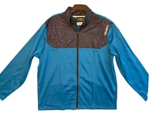 Vintage Mens And1 Athletic Zip Up Sweatshirt 2XL Blue Long Sleeve Jacket retro 