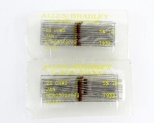 Lot of (100) Allen-Bradley RCR05G220JS Carbon Composition Resistor 1/8W 22 Ohms