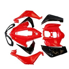 Kit de cubierta protectora para guardabarros carenado de plástico rojo 250cc deportivo quad moto todo terreno