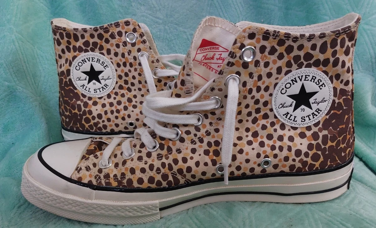 Leopard print cheap womens converse