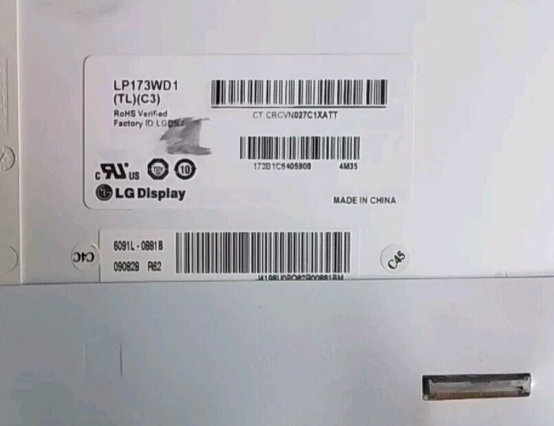 LG Philips LP173WD1(TL)(C3) LCD Display Bildschirm 17.3" HD+ LED apo - Bild 3 von 3