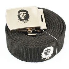 "CHE GUEVARA" MILITARY CANVAS WEB BELT  BUCKLE 60 INCHES Buy 2 Get 1 Free