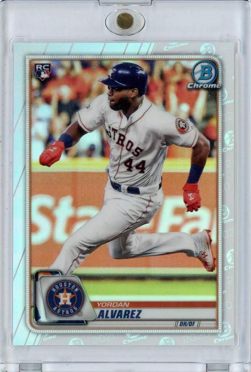 2020 Bowman Chrome Yordan Alvarez Refractor SSP Image Variation RC Astros #25