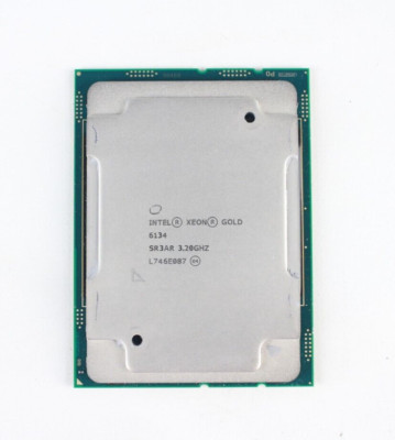Intel Xeon Gold 6134 8-Core Server CPU @ 3.20GHz LGA 3647 SR3AR (CI)