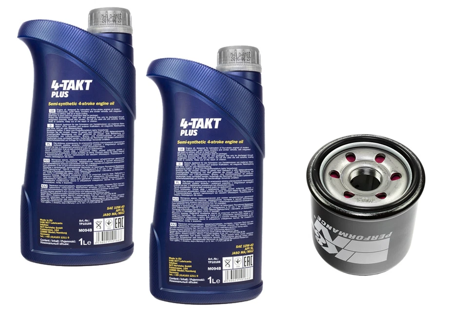 Aceite de Motor Kit Filtro KN138 10W40 2 Litro para Cagiva Kawasaki Sachs Suzuki - Imagen 3 de 4