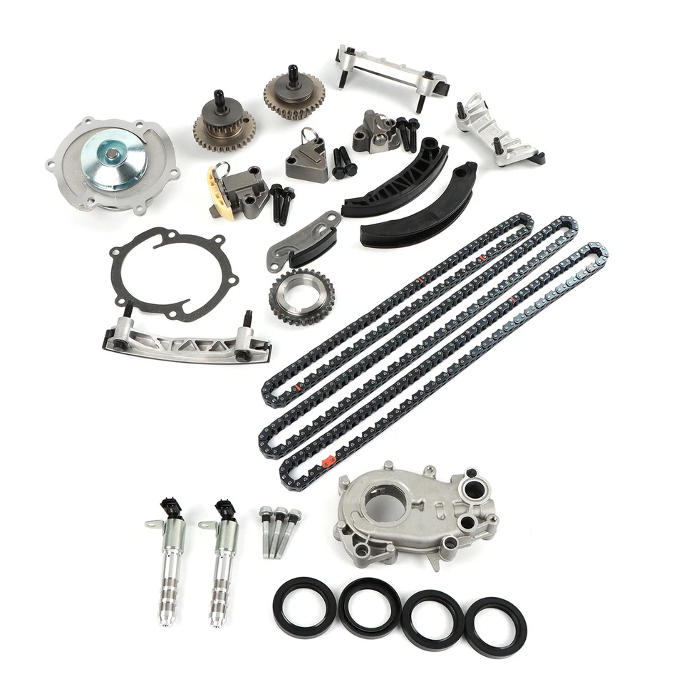 Kit de cadena de distribución bomba de aceite y agua solenoide VTC para 07-2016 Cadillac Suzuki 3,6 L Foto 4 de 4