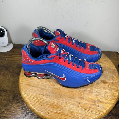 Vintage Nike Shox R4 Red Blue Shoes Men\'s Size 7 316898-991 Vintage Nike Shox R4 Red Blue Shoes Men main image 3