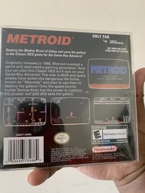 Factory Sealed metroid classic nes series Nintendo Game Boy Advance