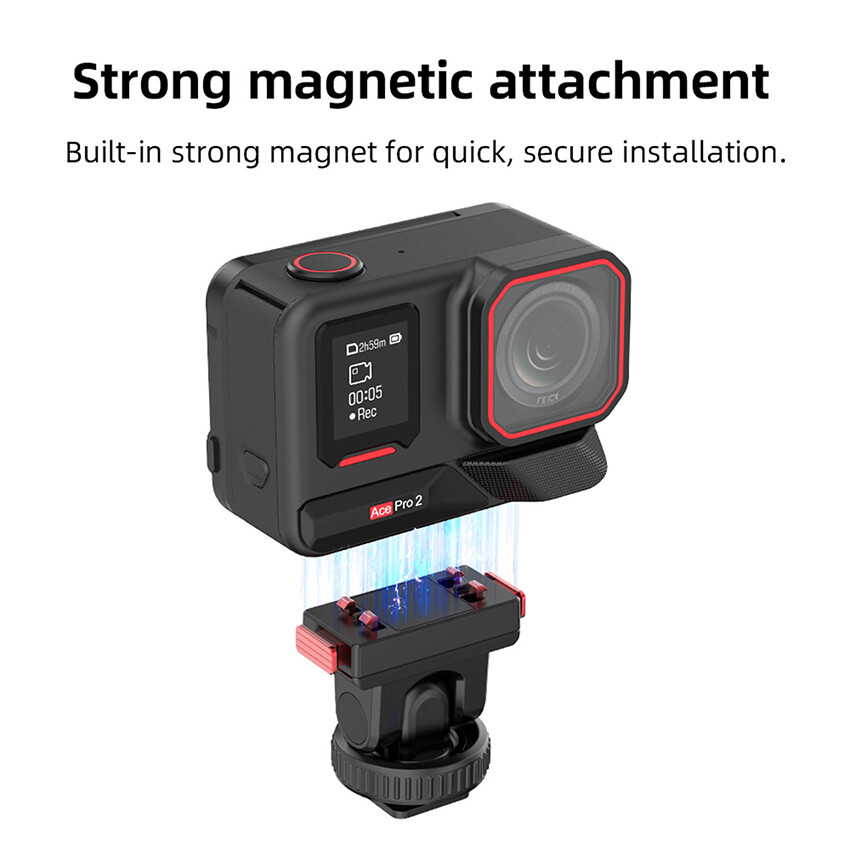 Camera Magnetic Quick Release Base Cold Shoe Expansion Mount for