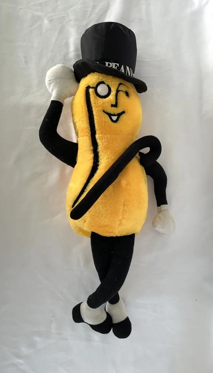 Vintage 19”Nabisco Mr. Peanut Plush Cloth Doll Toy w/ Cane EUC | eBay