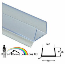 20 x PLINTH SEALING STRIPS CLEAR 18-19mm panel 3050mm  FREE NEXT DAY DELIVERY